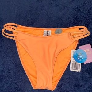 Orange bathing suit bottom